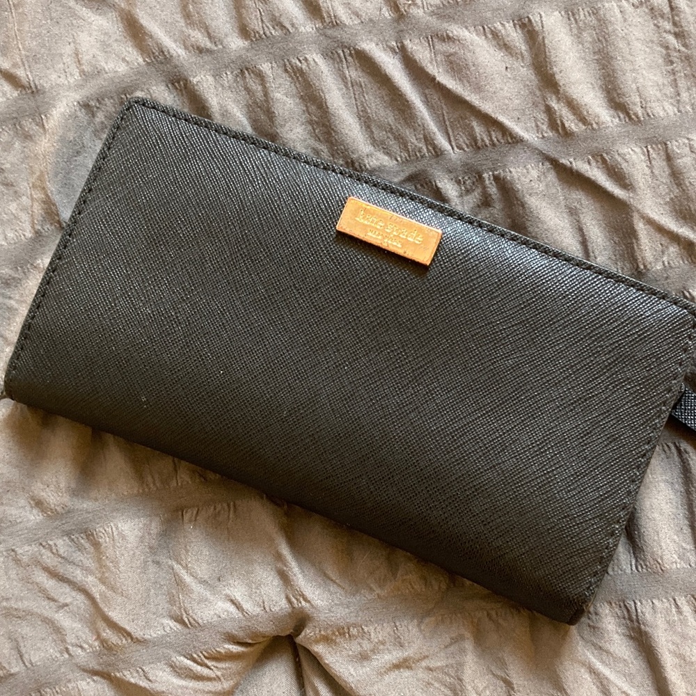 kate spade Black bifold wallet